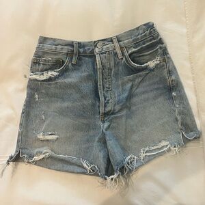 AGOLDE Parker Vintage cut off shorts - blue